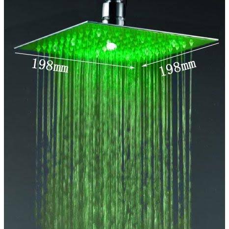Antique Brass Rainfall LED Shower Head B44262
