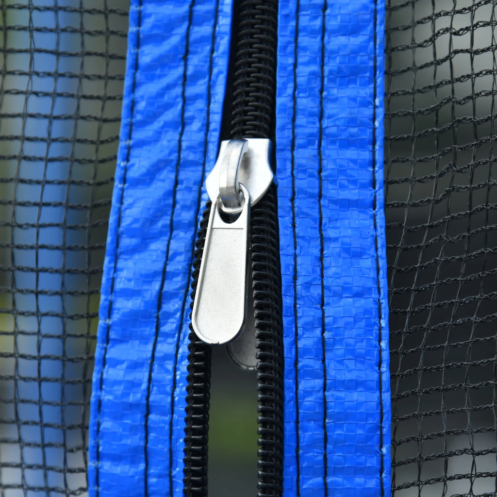 14FT Outdoor Trampoline with Basketball Hoop, Ladder and Safety Enclosure Net T321