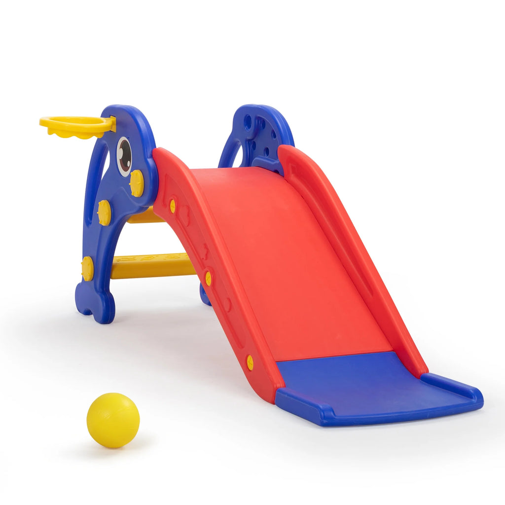 Dolphin Toddler Slide with Basketball Hoop F475923