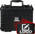 Waterproof Shockproof Hard Case with Foam 13.37 Inch 11.62 Inch 6 Inch (Black) E1287