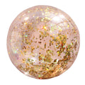 PVC Inflatable Glitter Confetti Feather Beach Ball Pool Toys M4034