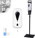 Touchless Hand Sanitizer Dispenser with Floor Stand and Drip Tray, Pack of 2 R153534