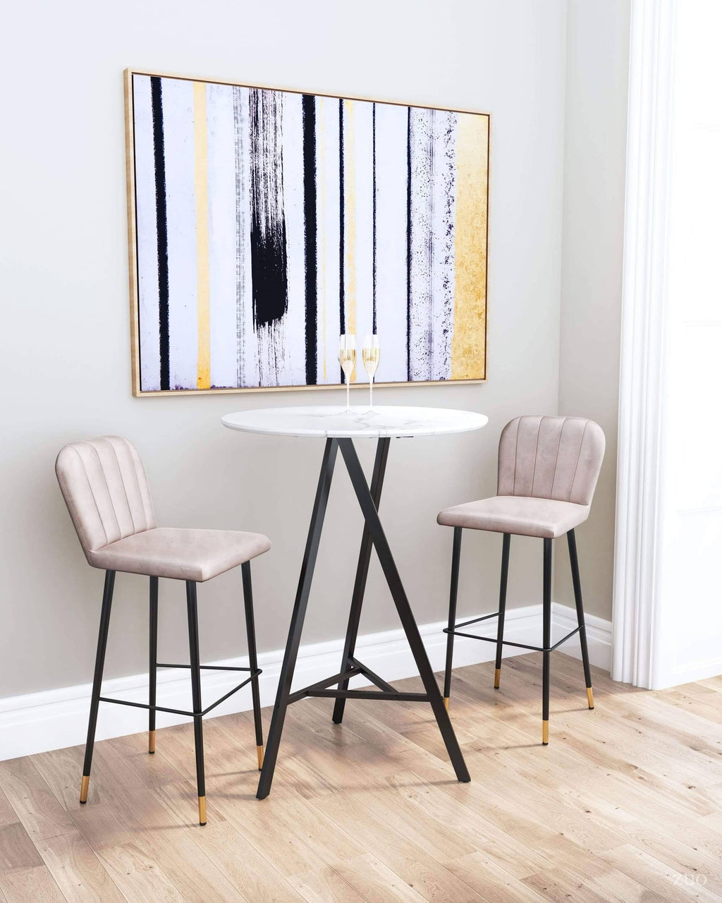 Gray Manchester Bar Chair J8906