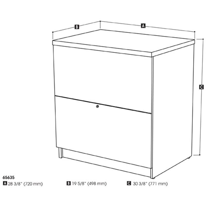 Deep Grey Lateral File Cabinet P32430