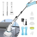 Electric Spin Scrubber with Adjustable Extension Handle & 4 Replaceable Brush Heads S9240