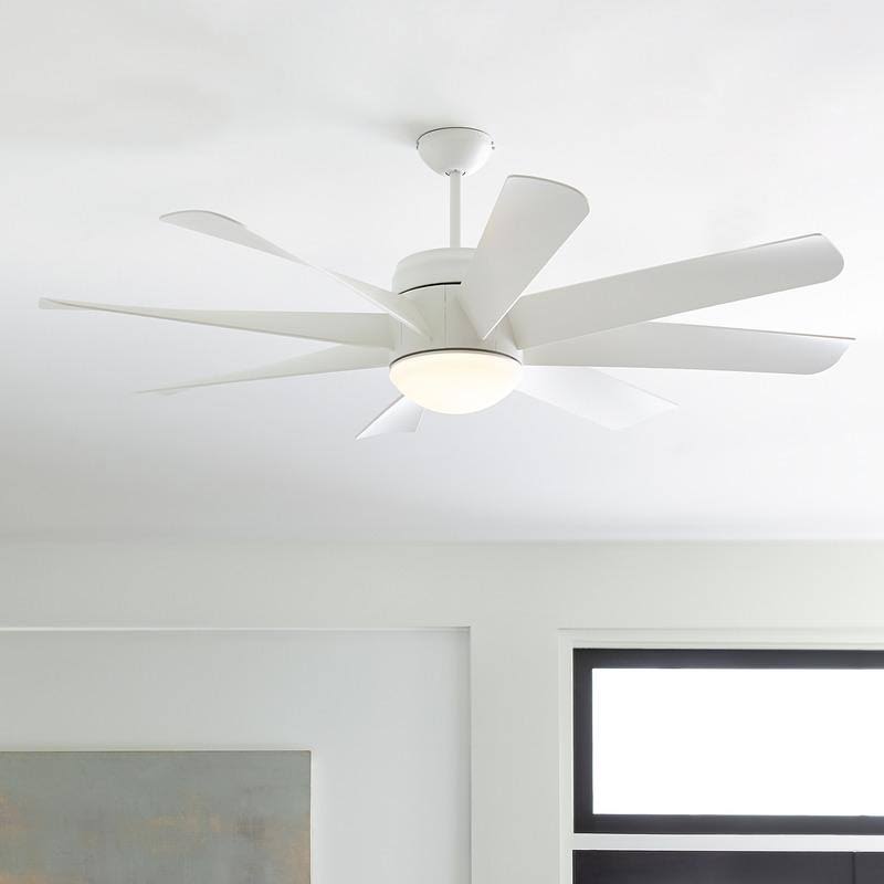 56x22 LED Ceiling Fan Brushed Steel I670