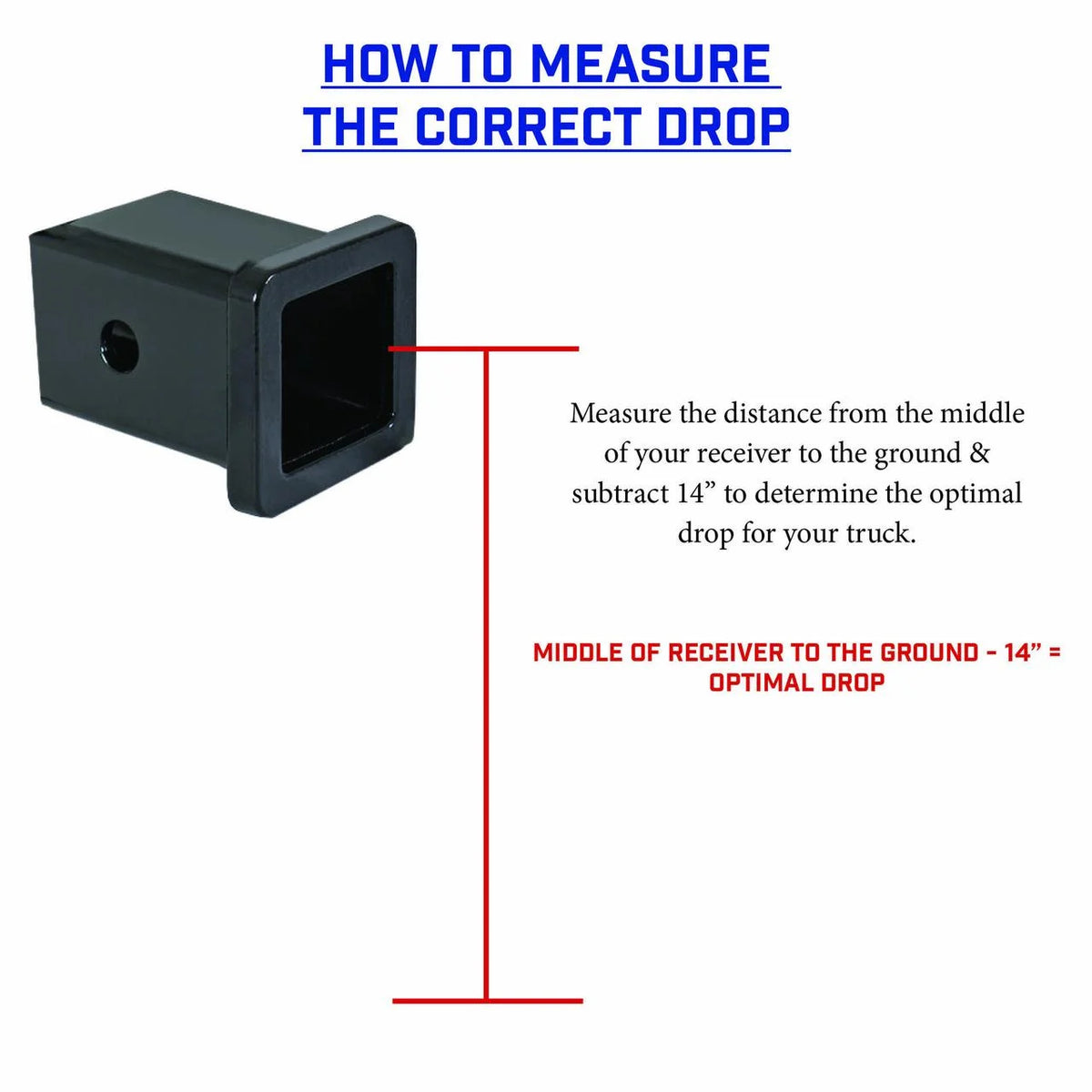 Adjustable 17.5" Drop Hitch with Dual-Ball Stabilizer Kit for 2" Receiver W9119