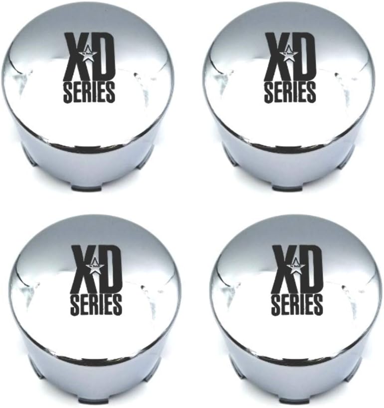 4 Pack Chrome Push Thru Center Cap X306456