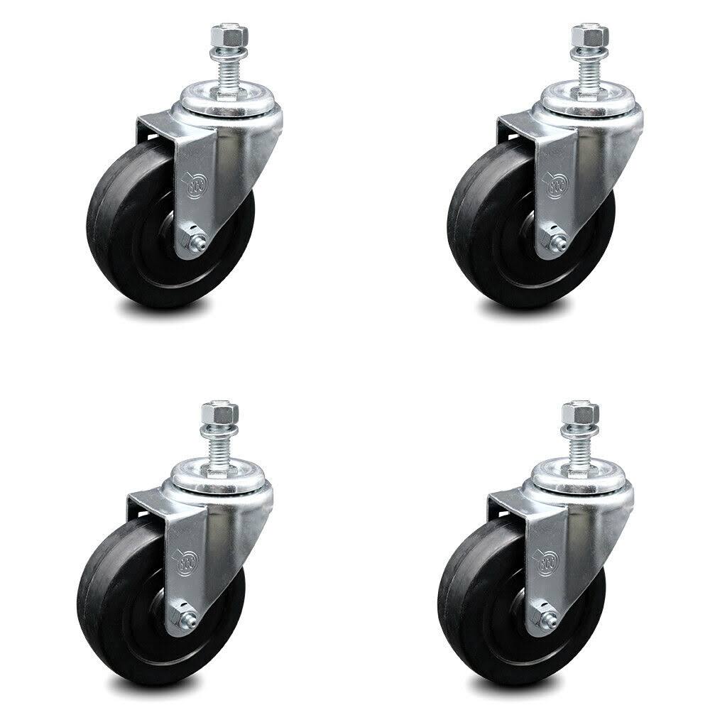 Swivel Caster Set of 4 with 12mm Stem K49495
