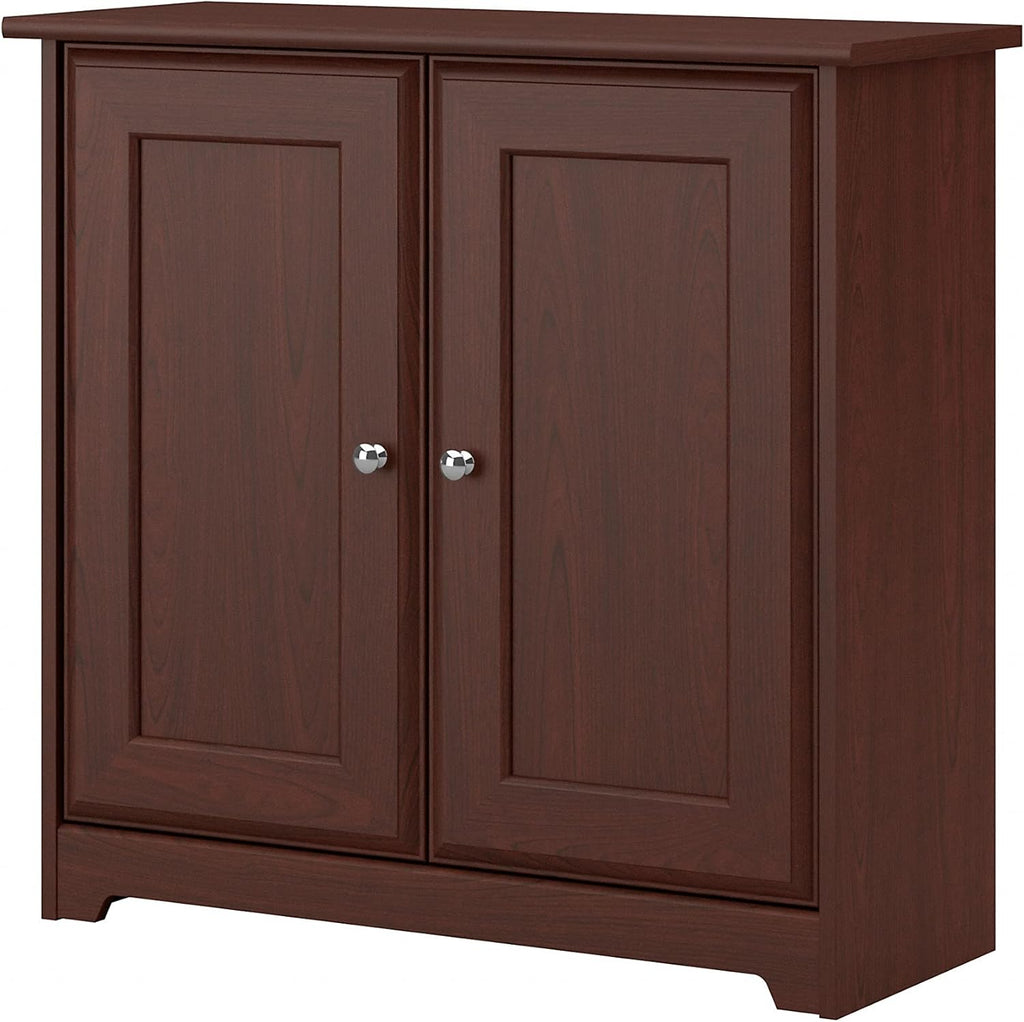 Espresso Oak Small Storage Cabinet with Doors K347