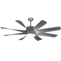 56x22 LED Ceiling Fan Brushed Steel I670