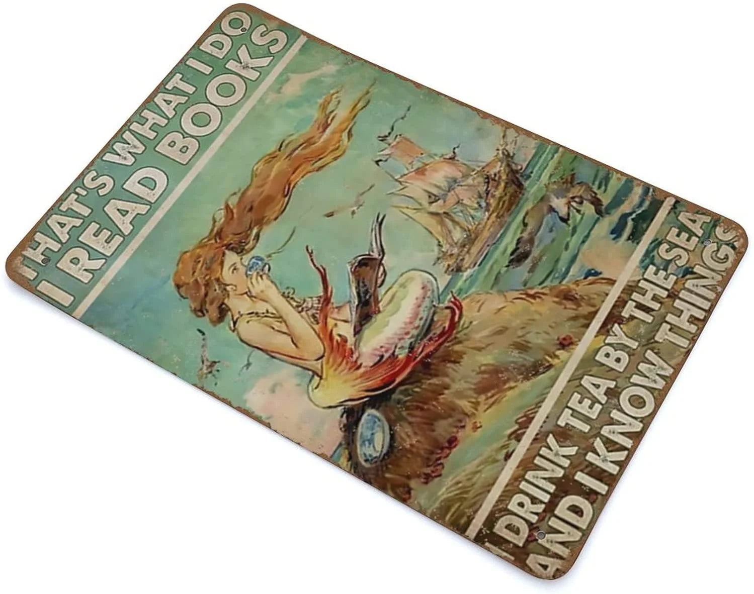 Vintage Metal Sign 8"x12" J296