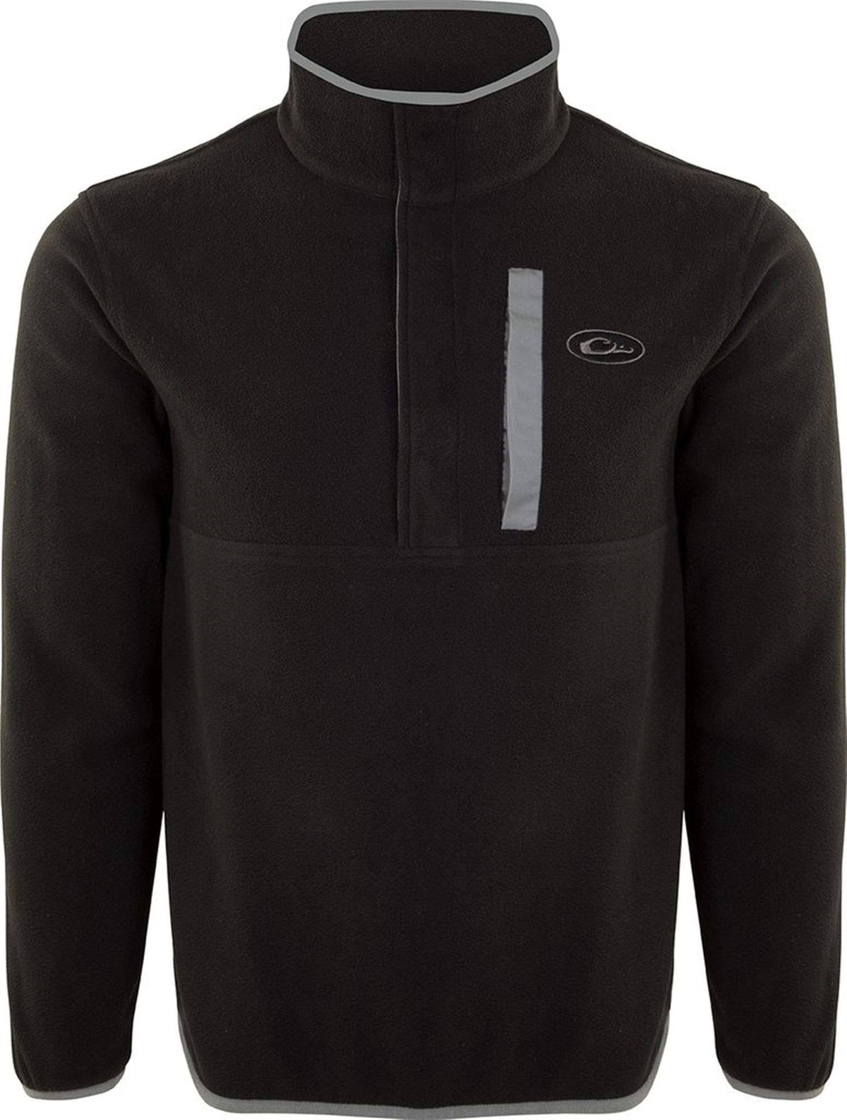 Black Charcoal Camp Fleece Pullover 2XL O316