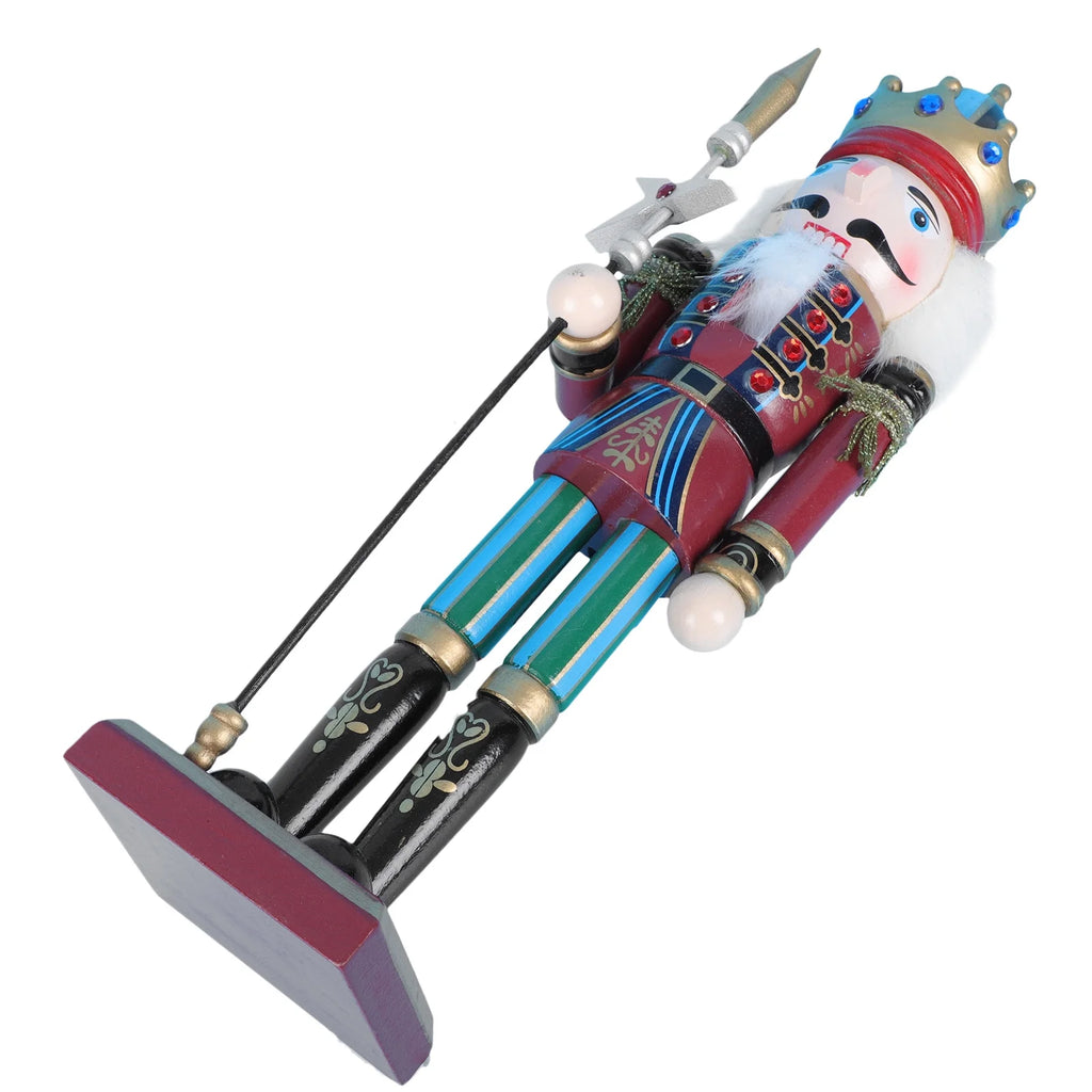 Walnut Wooden Nutcracker Soldier Doll Xmas Decor E44857