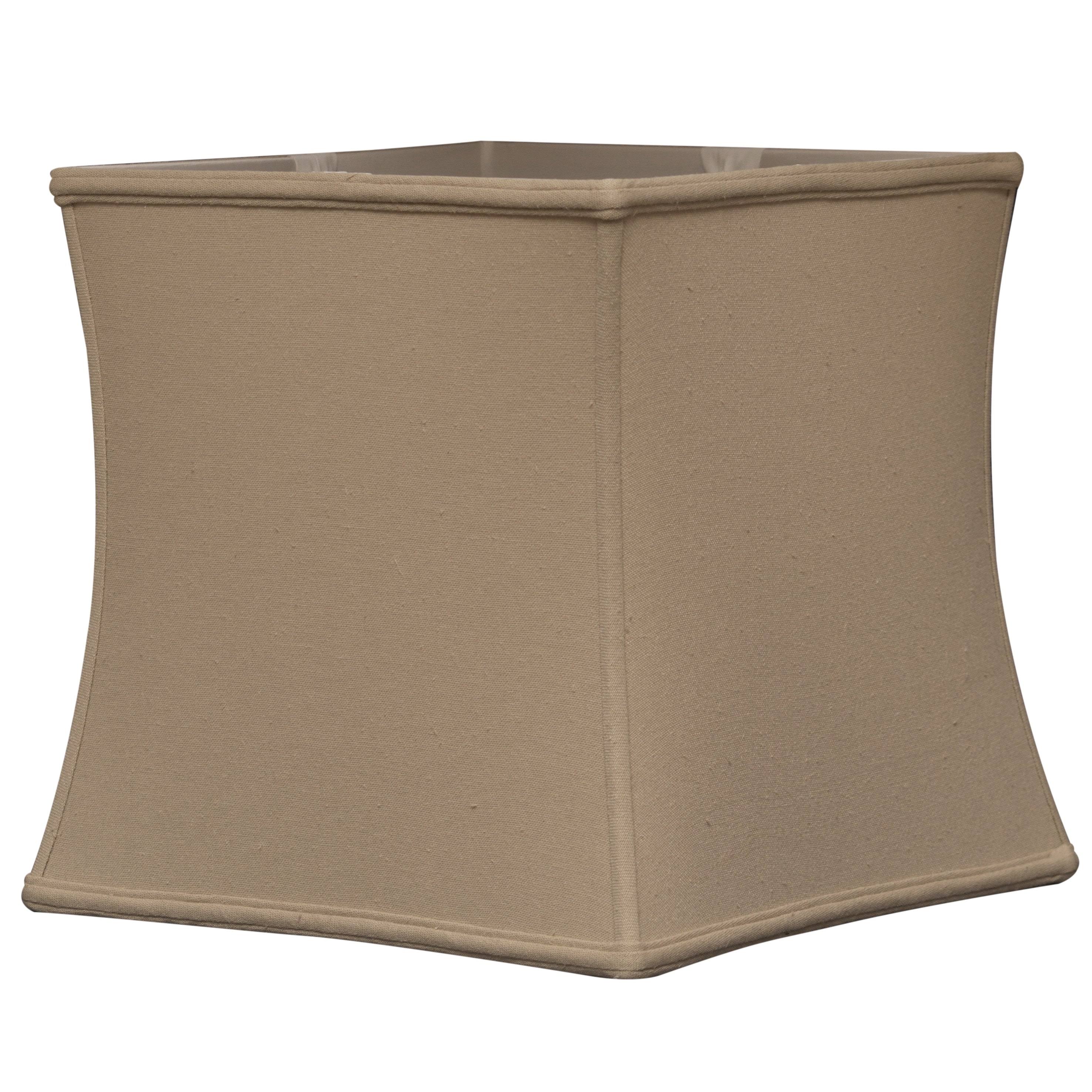 Linen Beige Square Cube Lamp Shade F361813