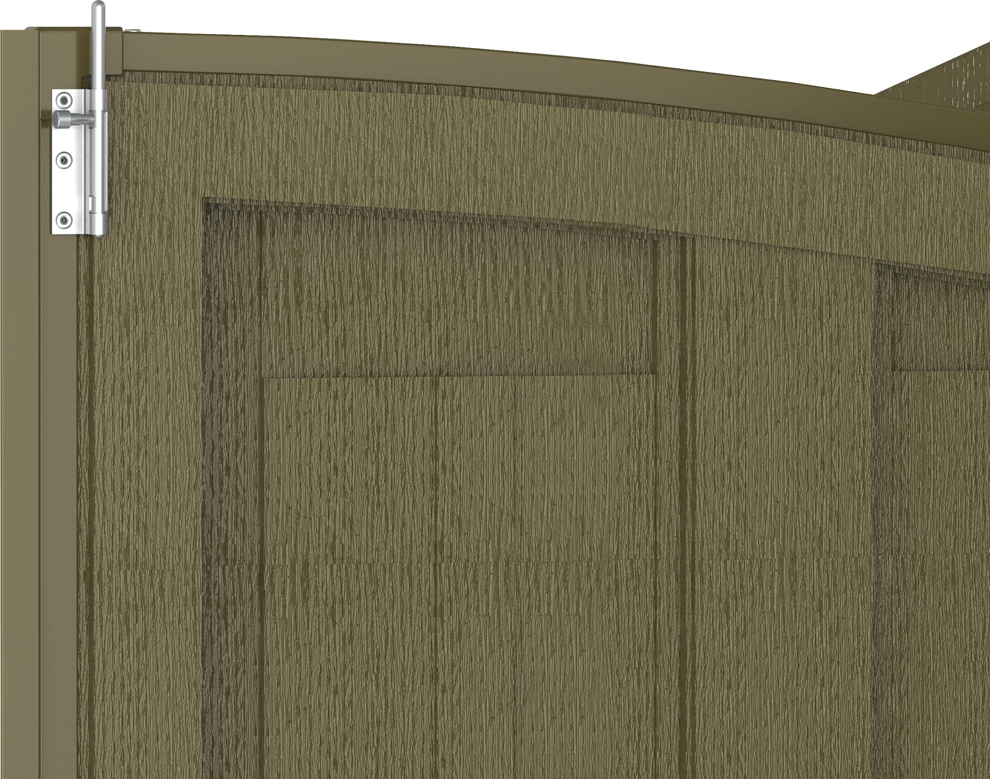 Offwhite/Brown 8x8 Outdoor Storage Shed L553482