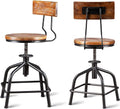 Black Metal Bar Stool Set of 2 J1902