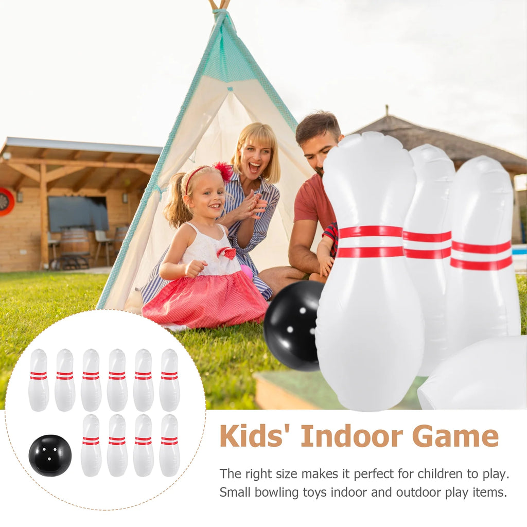 Inflatable Bowling Set Indoor Outdoor Game V6036