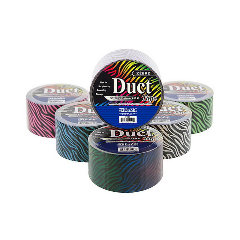 1.88 inch x 5 Yards Zebra Duct Tape (24/Case) J270