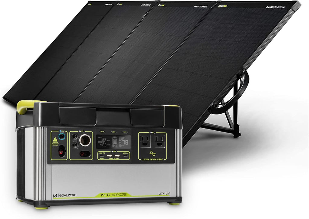 Portable Power Station, 1000 W, Solar-Powered Generator P502696