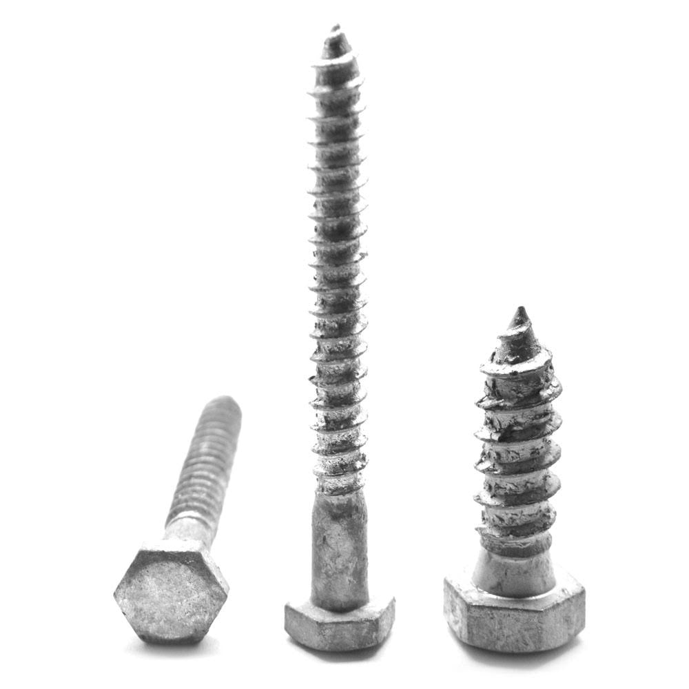 1/2x22-6 x 2x22 Hex Lag Screw Low Carbon Steel Hot Dip Galvanized Pk 225 X86344
