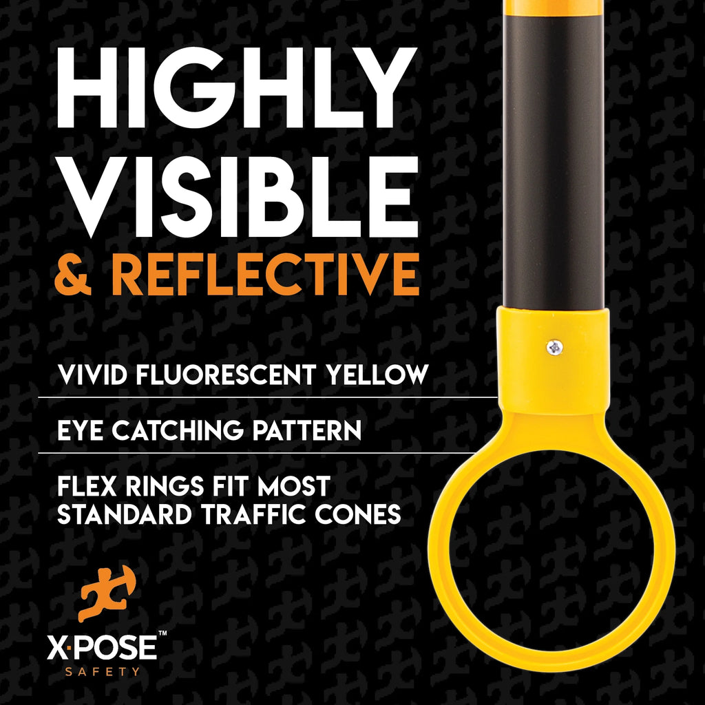 Yellow and Black Retractable Safety Barrier Barricade U700