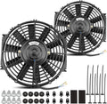 2x10 Inch Electric Radiator Cooling Fan 1350 CFM 12 Volts 80 Watts Pack of 2 X670210