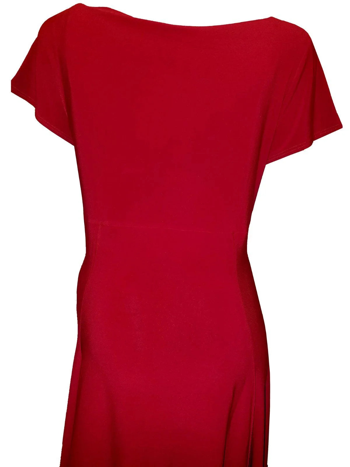 Red Empire Waist Rhinestones Cocktail Dress XXL L1053