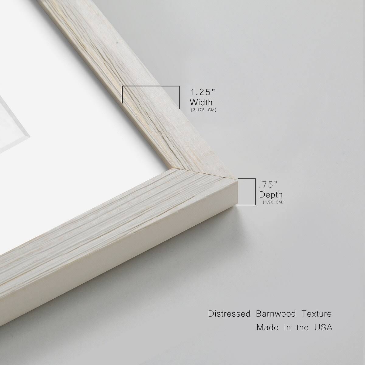 Framed Print 31X44 White Z8165