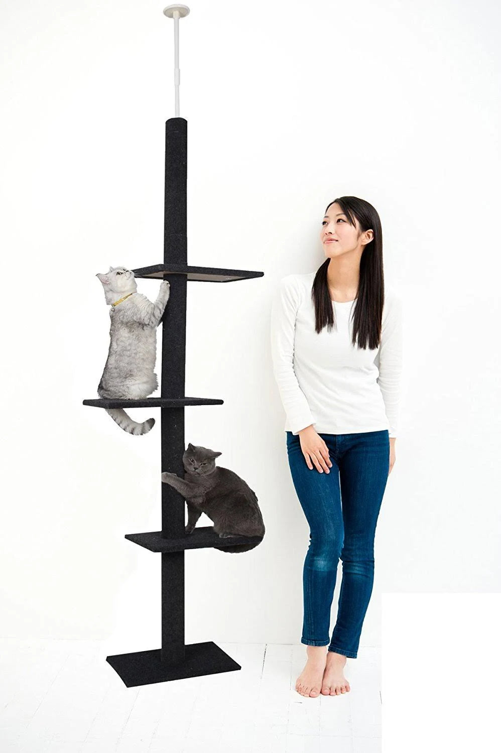 3-Tier Floor-To-Ceiling Cat Tree X4802