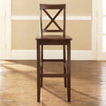 Mahogany X-Back Bar Stool Set of 2 R463695