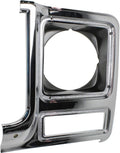 Chrome & Painted Dark Argent Headlight Door for Chevy C10 C20 C30 1979 1980 Driver Side Pack of 2 F333525