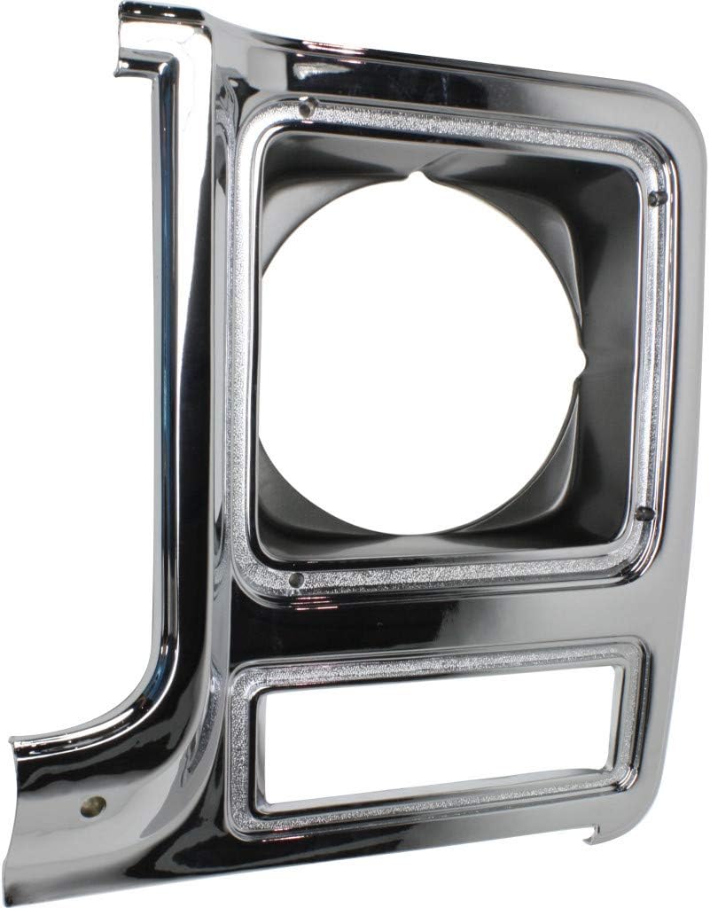 Chrome & Painted Dark Argent Headlight Door for Chevy C10 C20 C30 1979 1980 Driver Side Pack of 2 F333525