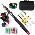 Telescopic Fishing Rod and Reel Combo with Carrier Case Bag S22141