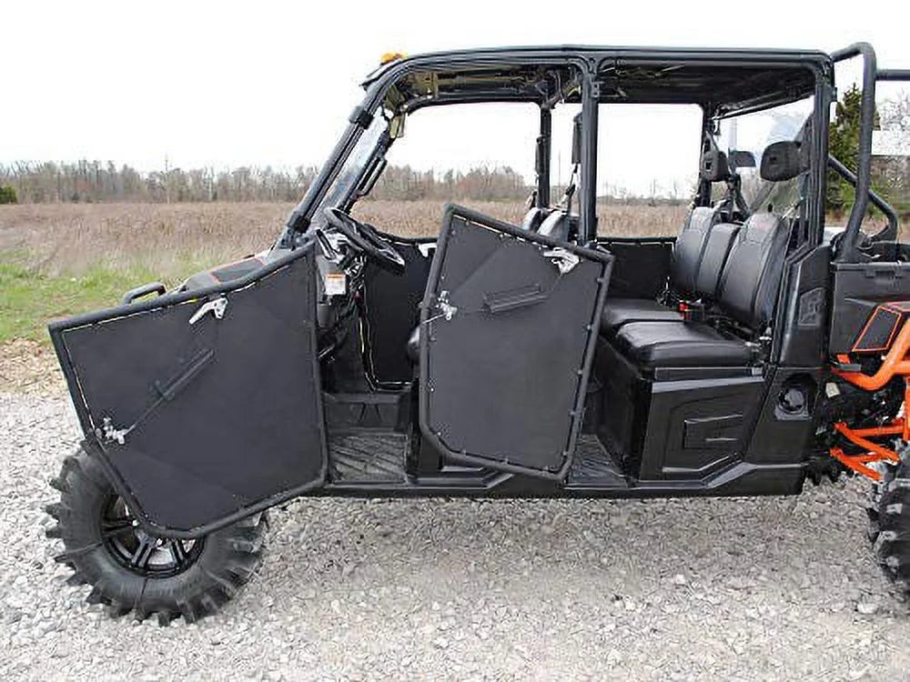 Aluminum Half Doors for Polaris Ranger XP 900 Crew, Powder Coated Black W781