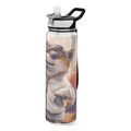 32oz Clear Tritan Sports Water Bottle with Straw U6931