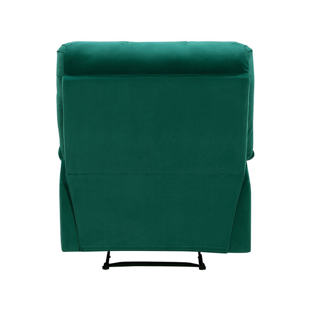 Green Velvet Manual Recliner K341683