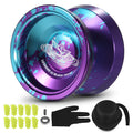 Aluminum Yoyo Ball with Bearing Strings Glove Storage Case C160
