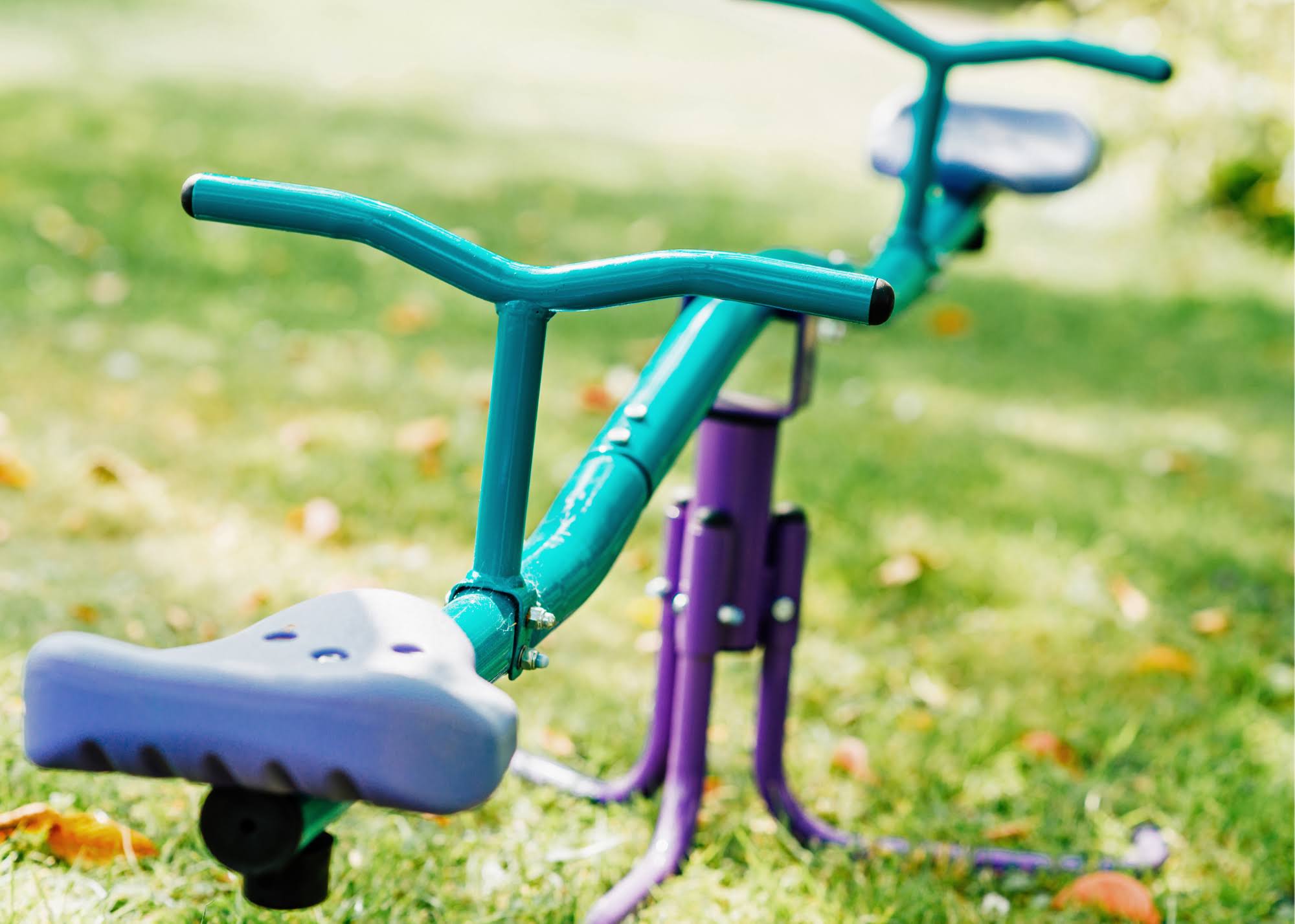 Metal See Saw, Purple & Teal N855