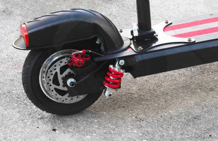 Black/Red Folding Electric Scooter Q7665
