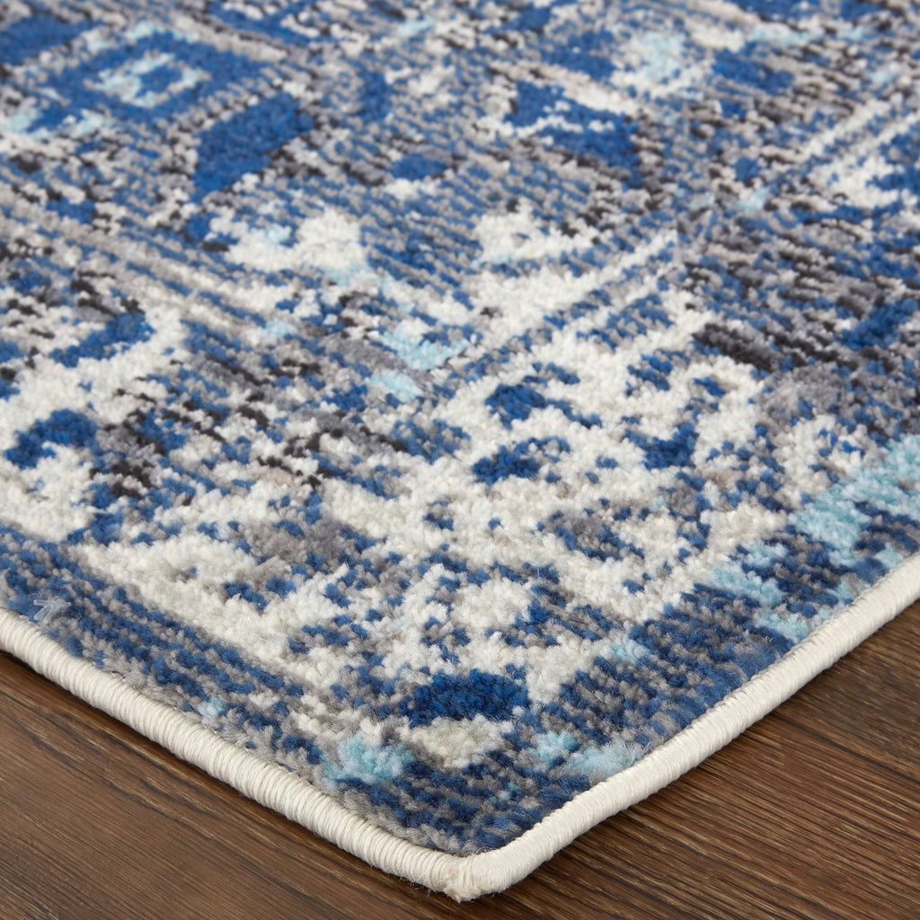 Blue/Ivory/Red Area Rug O3480