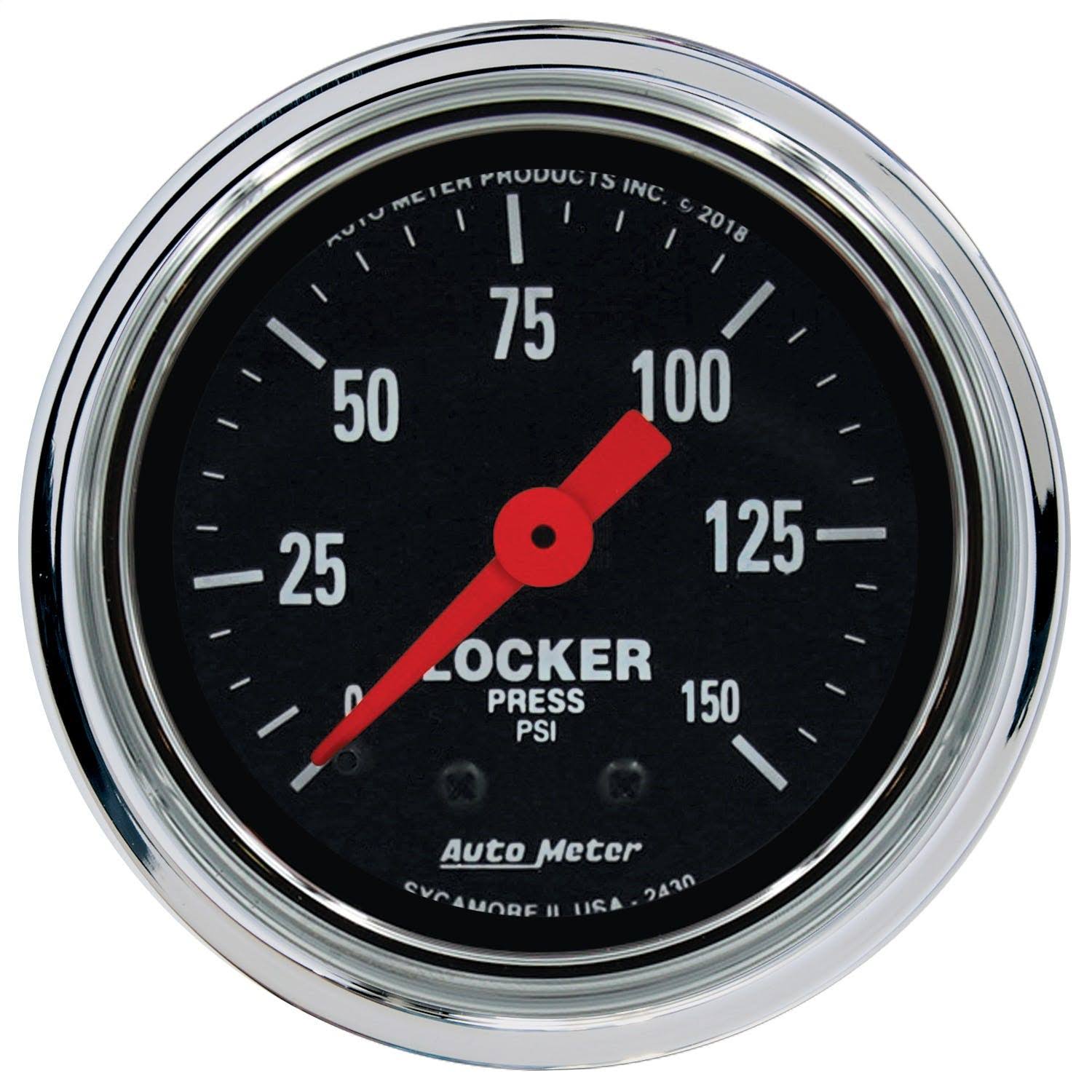 Chrome Mechanical Pressure Gauge R236