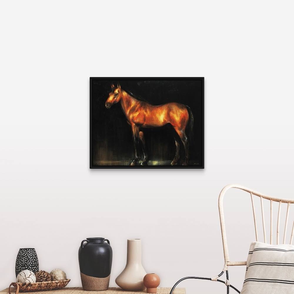 Black Float Frame Canvas Art U953