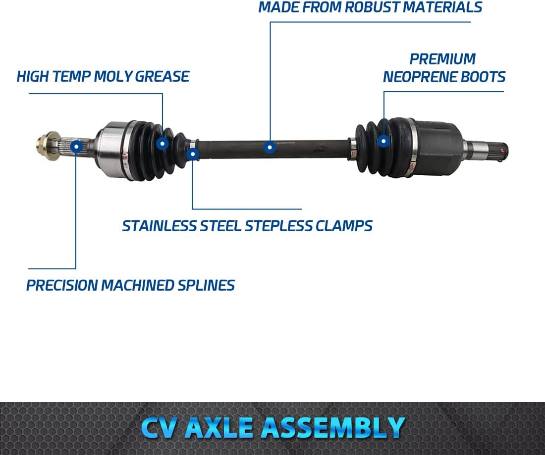 Front Driver Side CV Axle Half Shaft Assembly for 2009-2013 Mazda 6-2.5L O5909