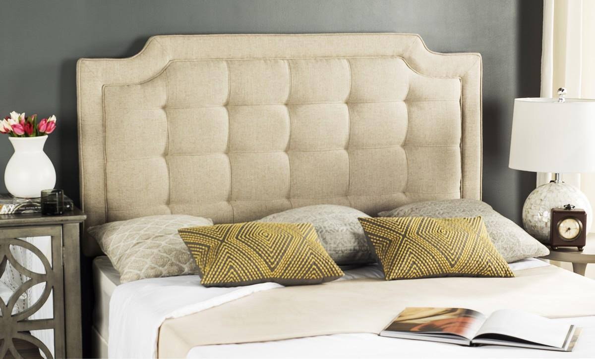 Twin Hemp Tufted Linen Headboard O83754
