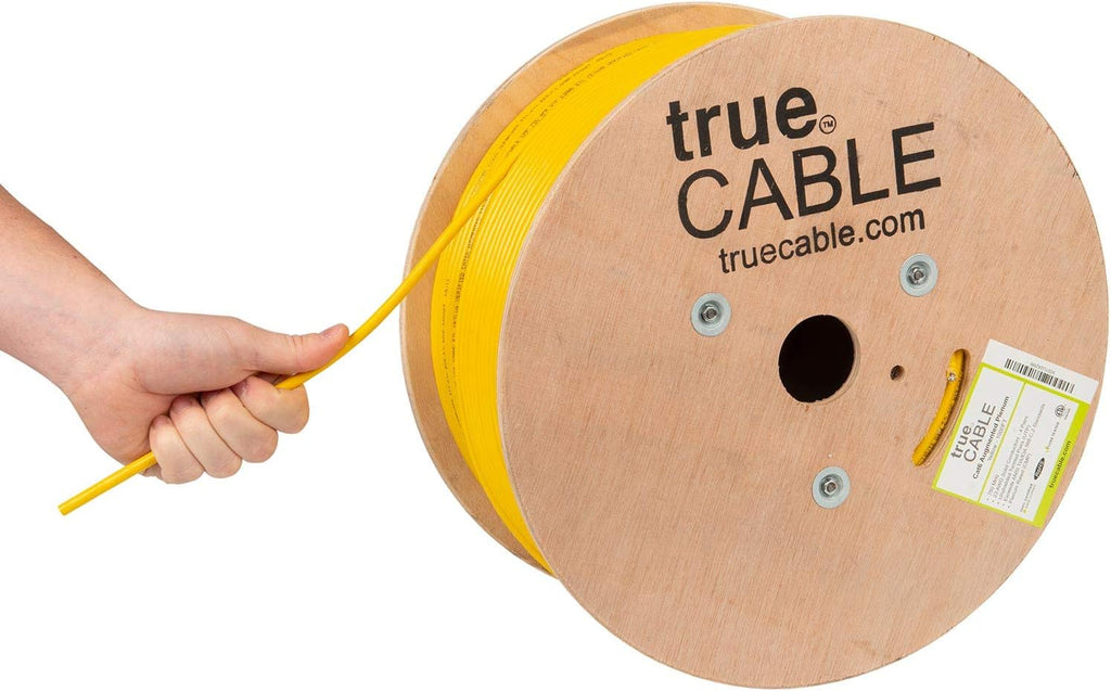1000ft White 23AWG 4 Pair Solid Bare Copper Bulk Ethernet Cable H177356