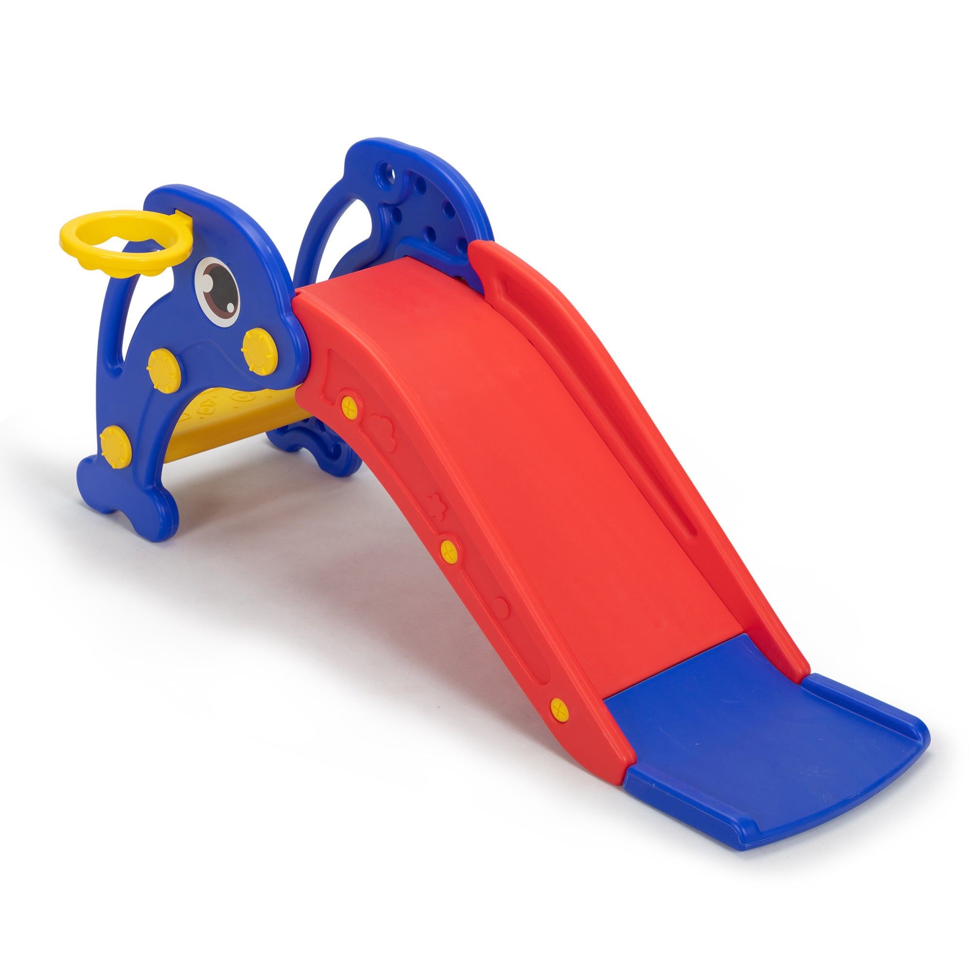 Dolphin Toddler Slide with Basketball Hoop F475923