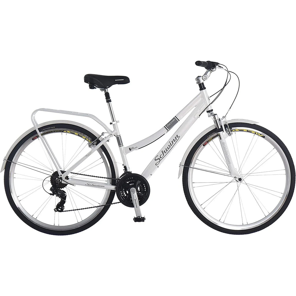 White 700c Women's Hybrid Bicycle E90138