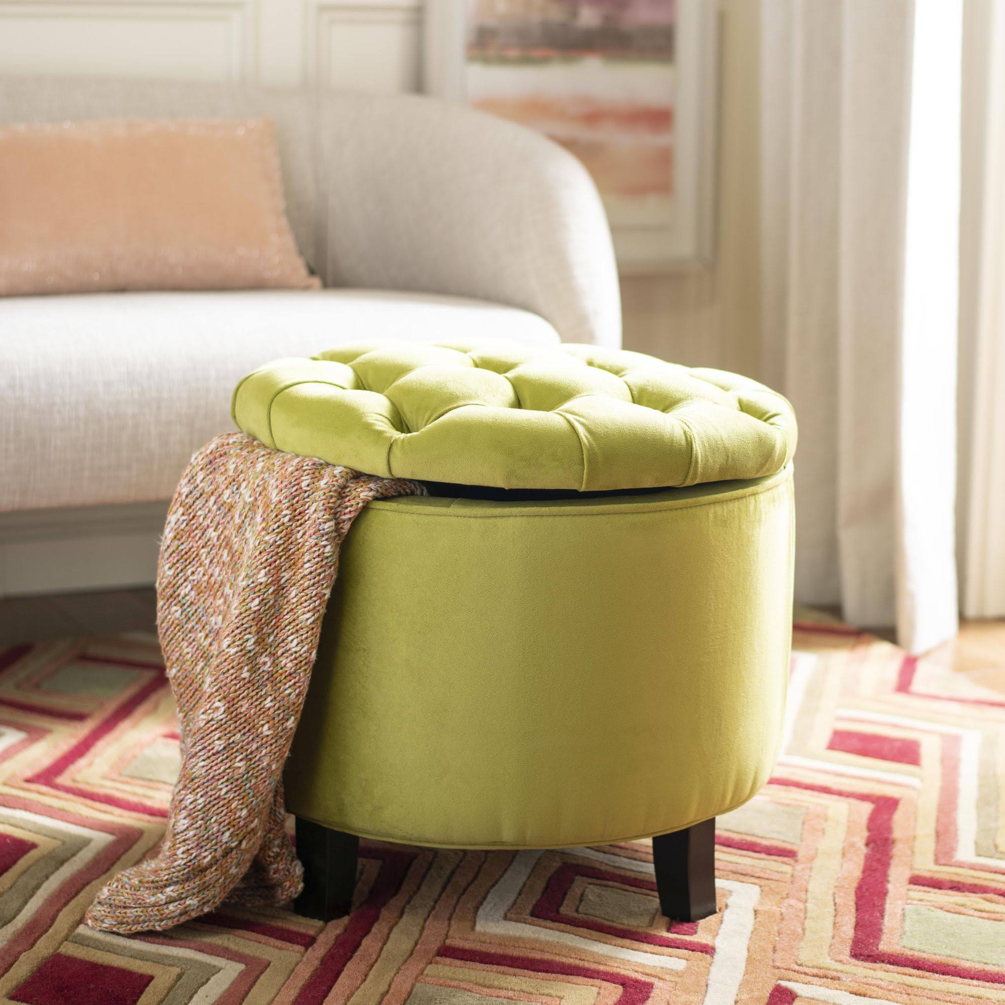 Tufted Storage Ottoman D6981