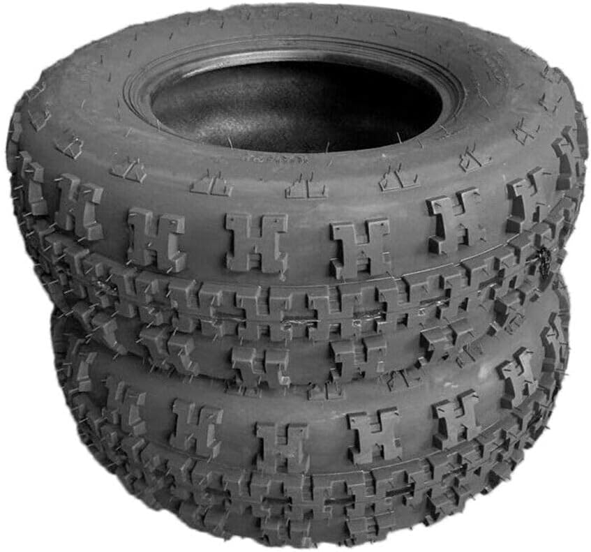 Set of 2 ATV Tires 21X7-10 4 Ply Knobby Sport Front UTV Tire D456293